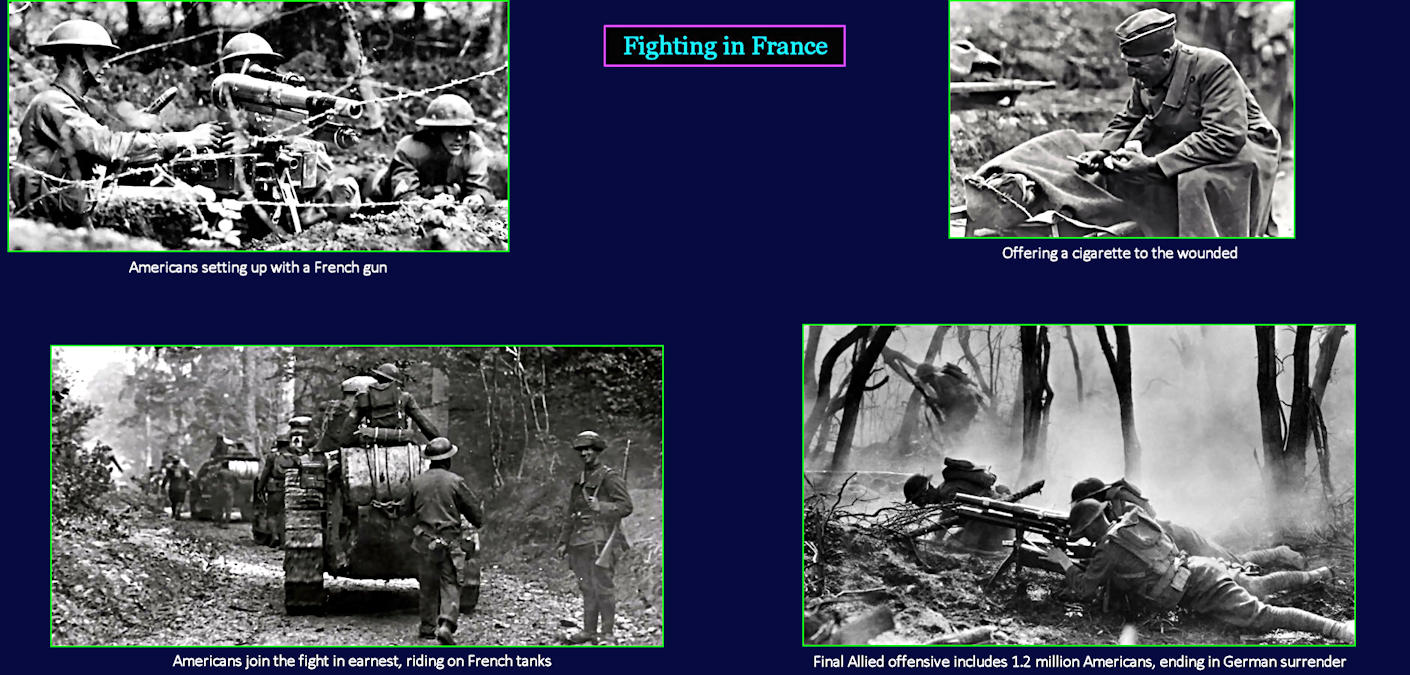 Americans troops in France, 1917